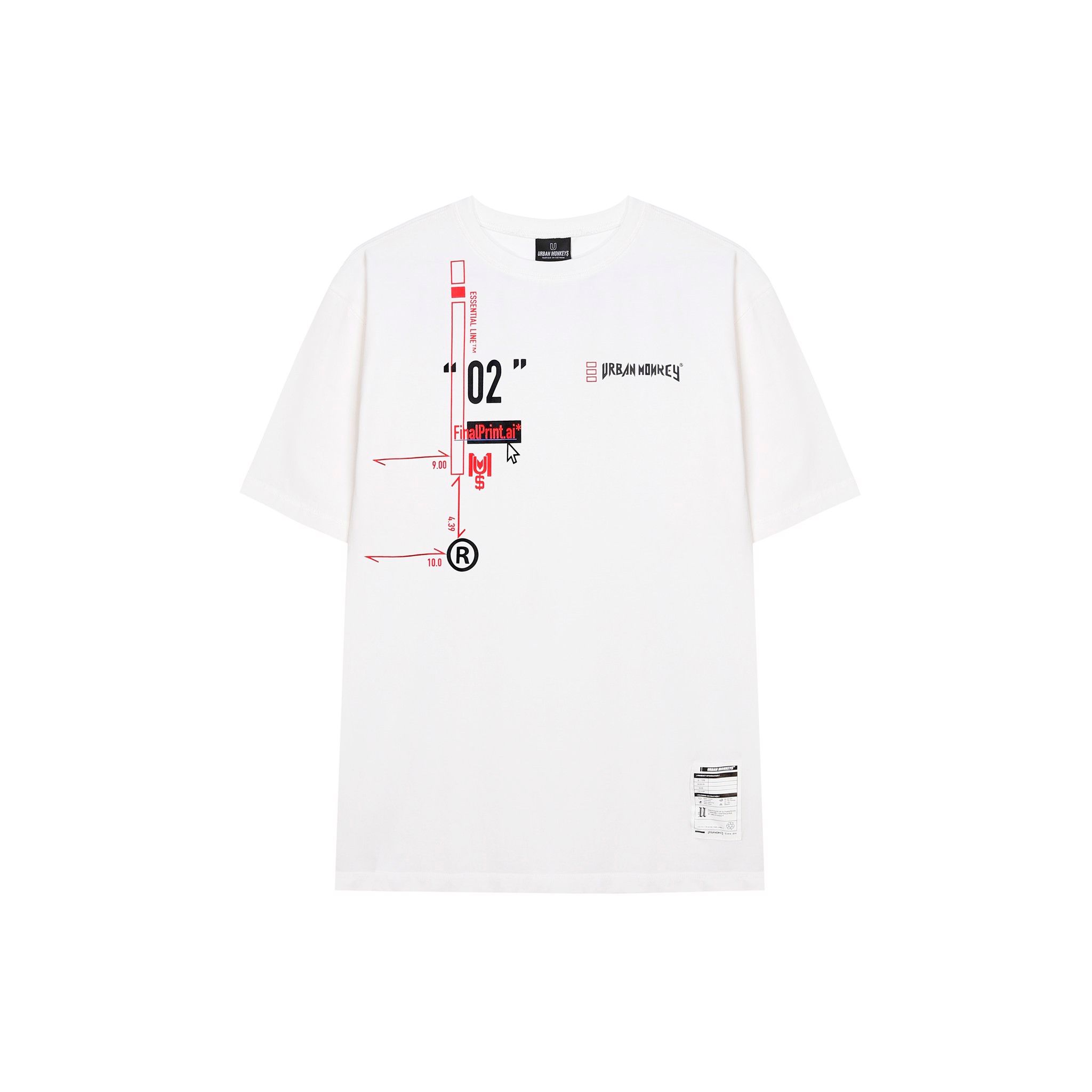 ESSENTIAL TEE WHITE < TRẮNG >