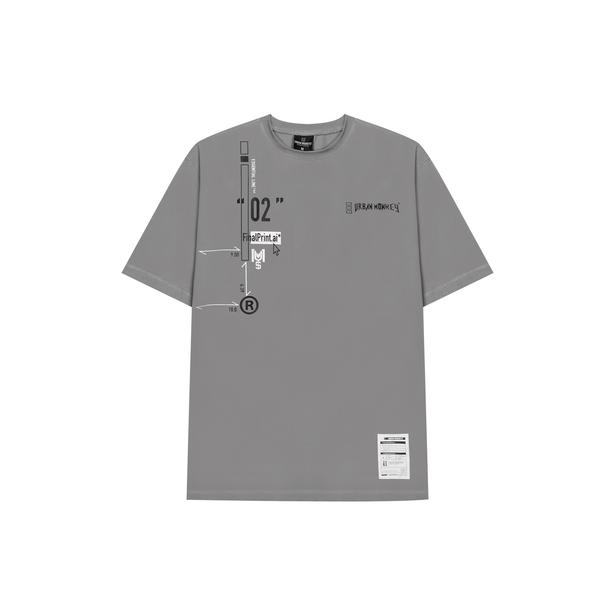 ESSENTIAL TEE GREY < XÁM >