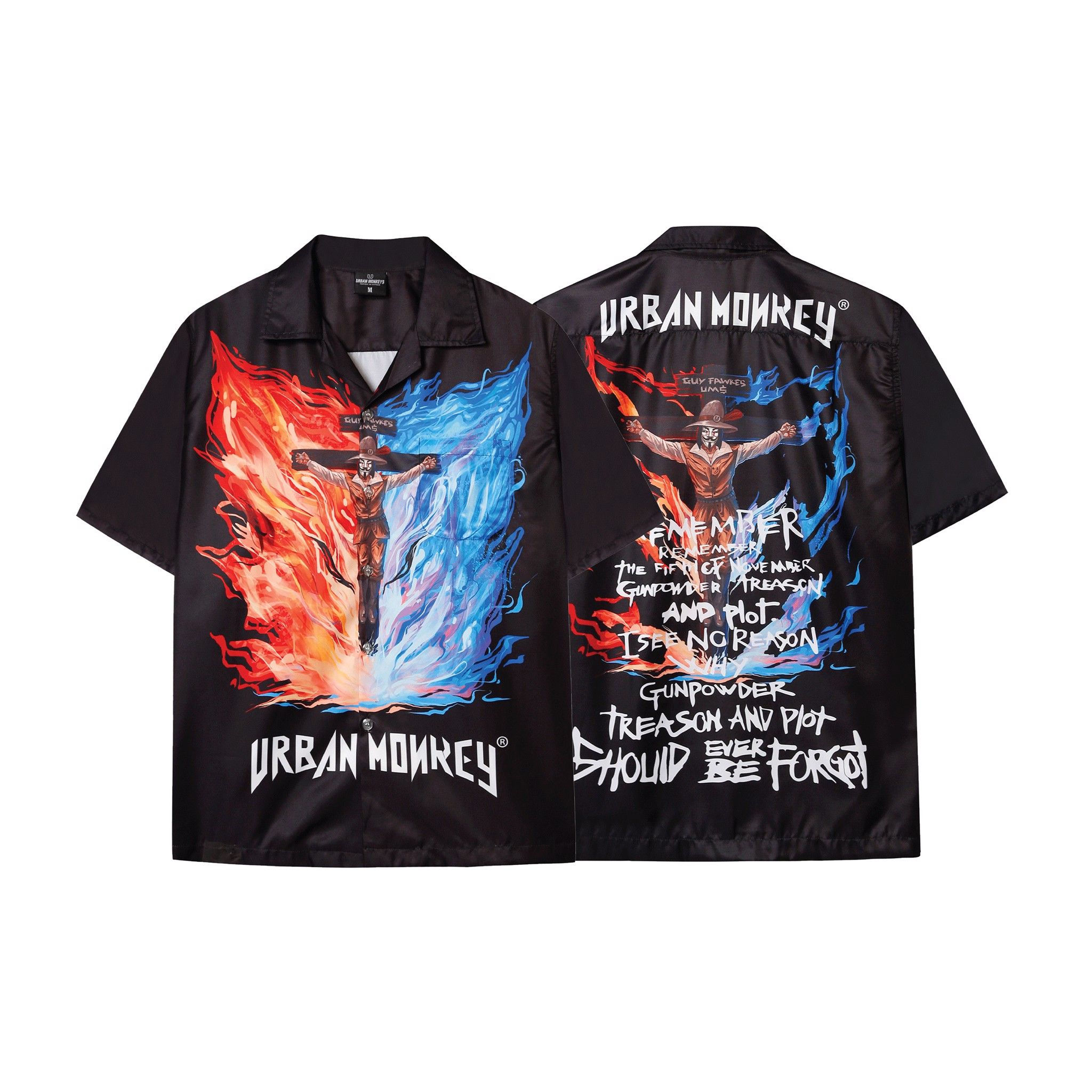 GUY FAWKES SHIRT BLACK