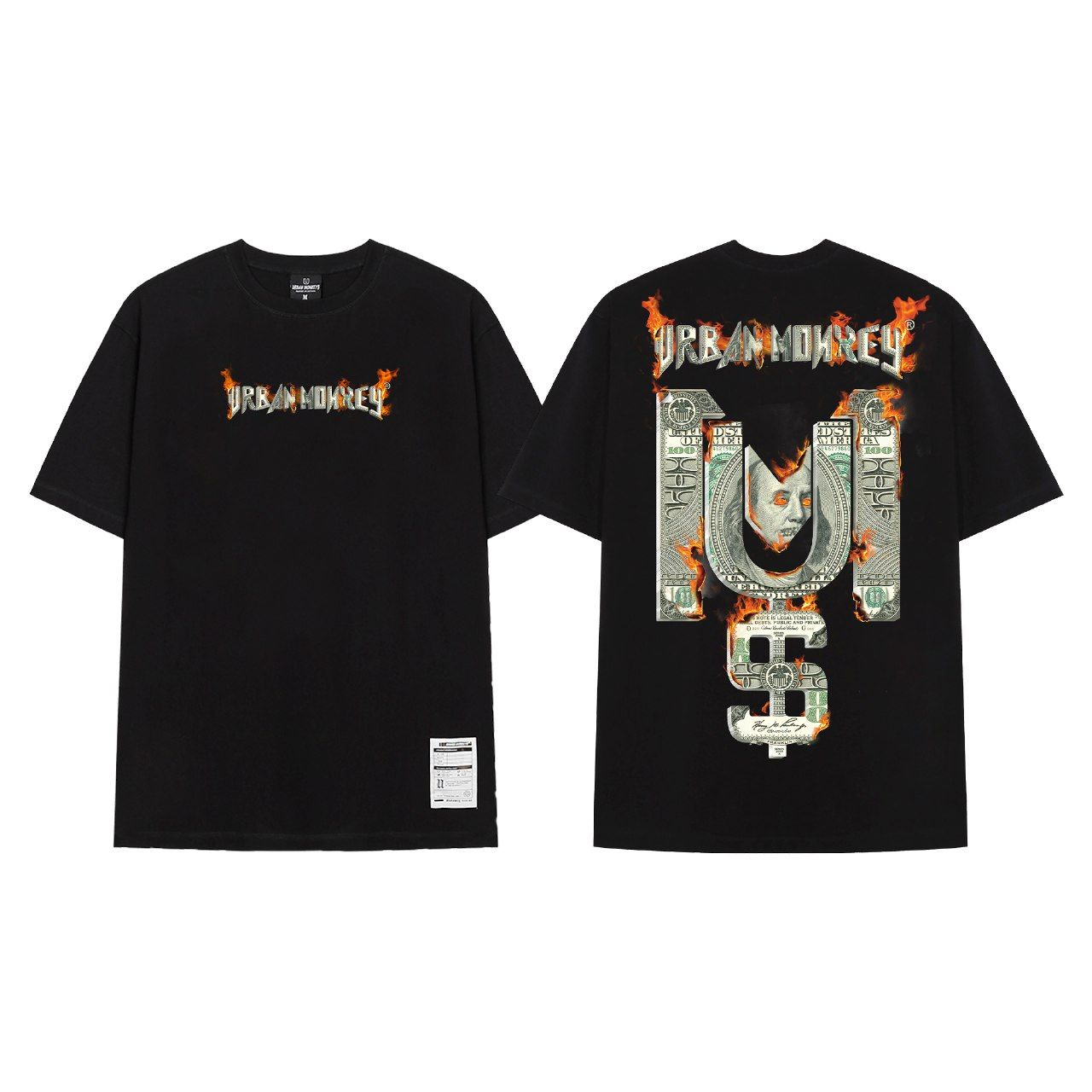 DOLLAR BIG LOGO TEE BLACK