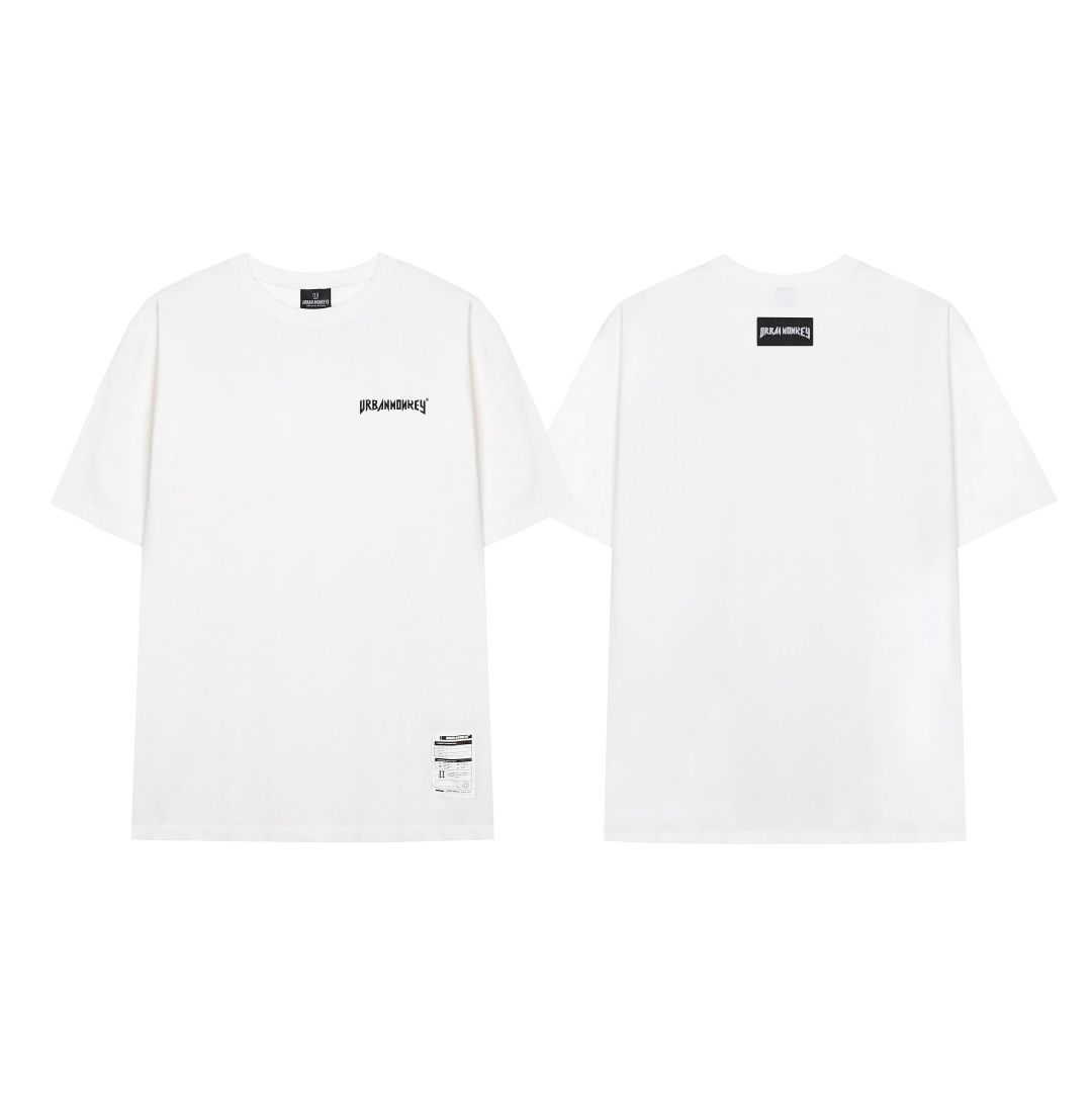 BASIC LEFT LOGO TEE WHITE