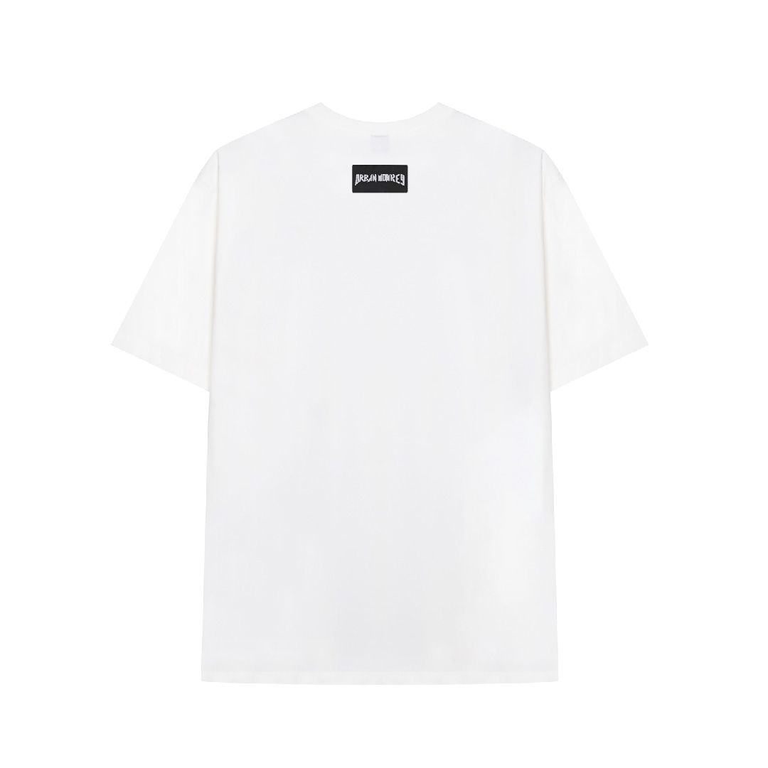 BASIC LEFT LOGO TEE WHITE