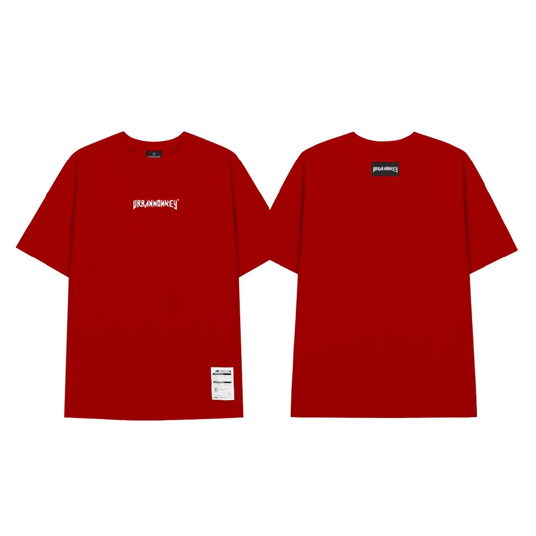 BASIC CENTER LOGO TEE RED