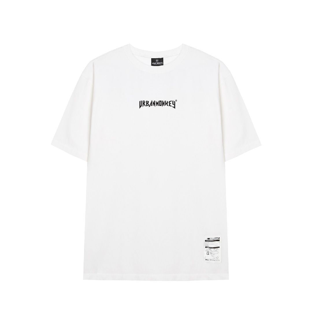 BASIC CENTER LOGO TEE WHITE