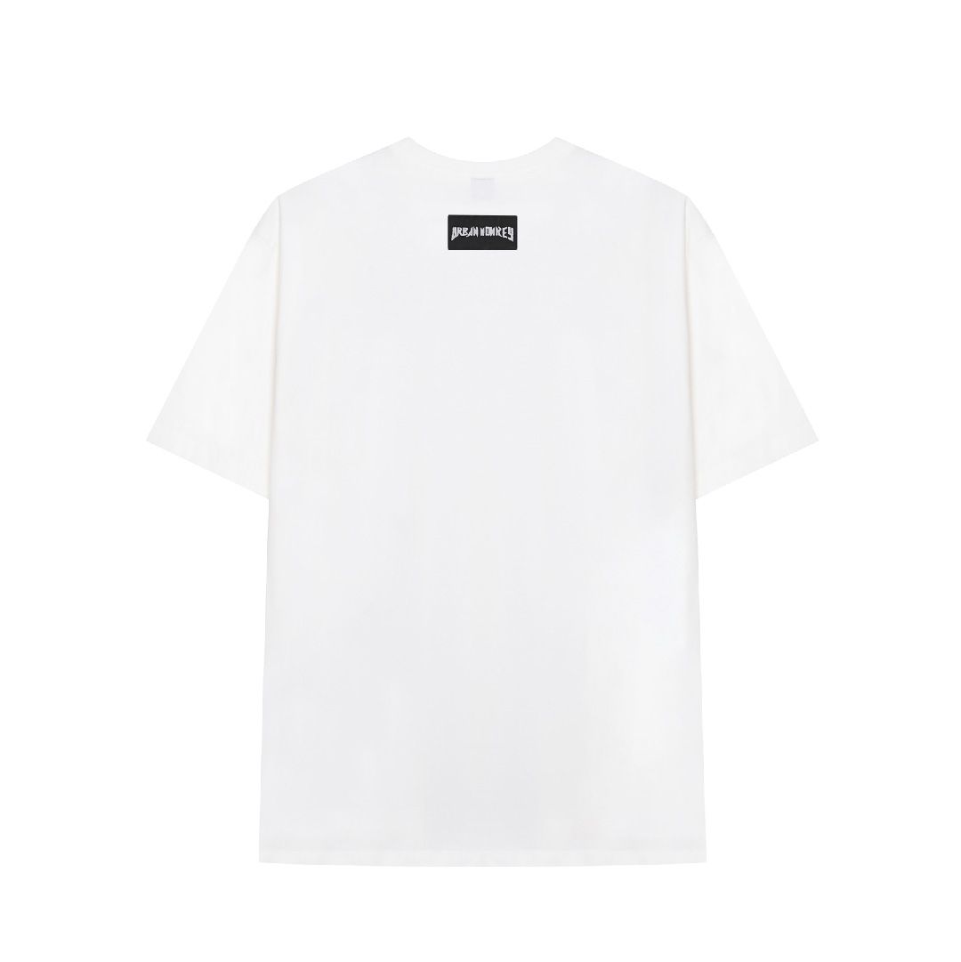 BASIC CENTER LOGO TEE WHITE