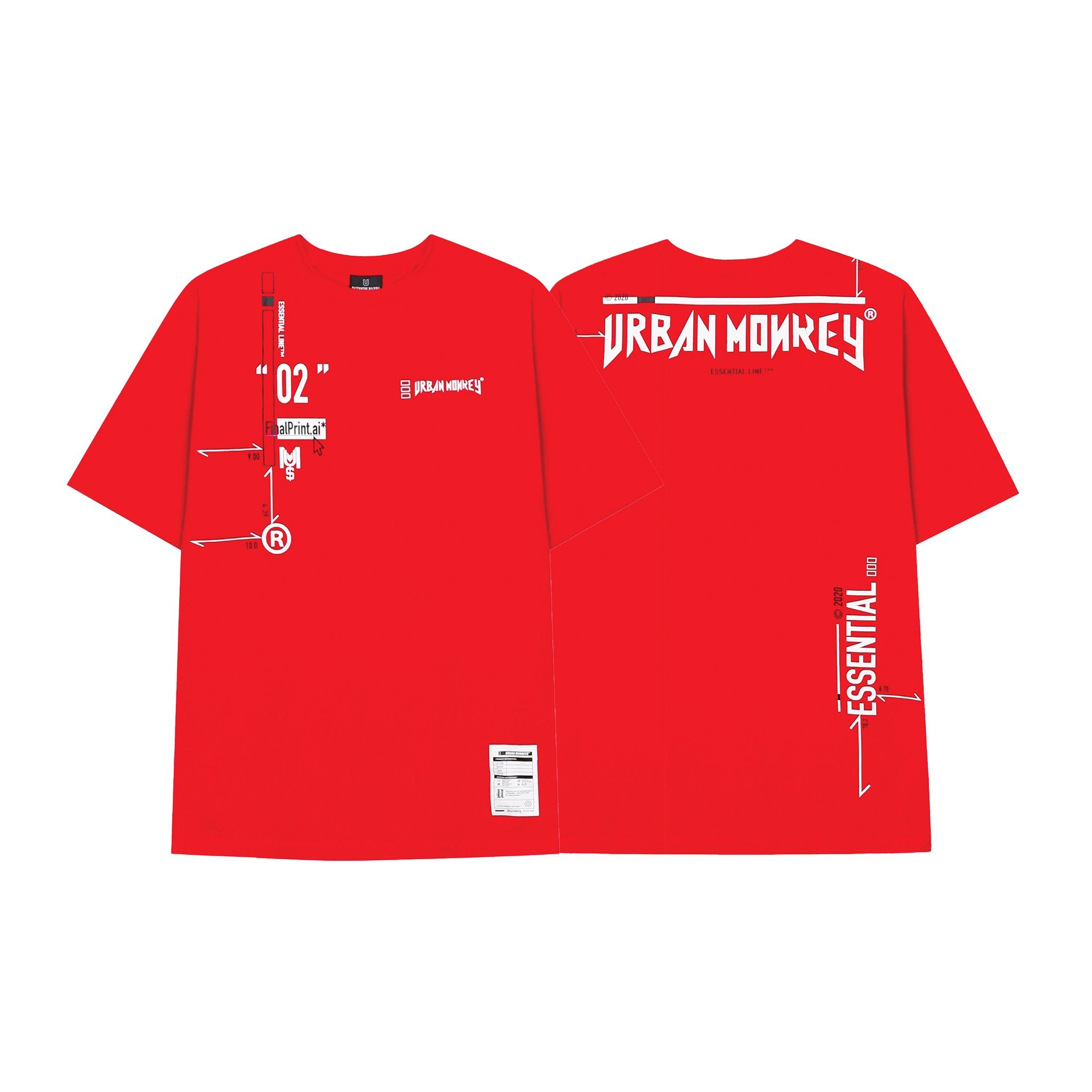 ESSENTIAL TEE RED < ĐỎ >