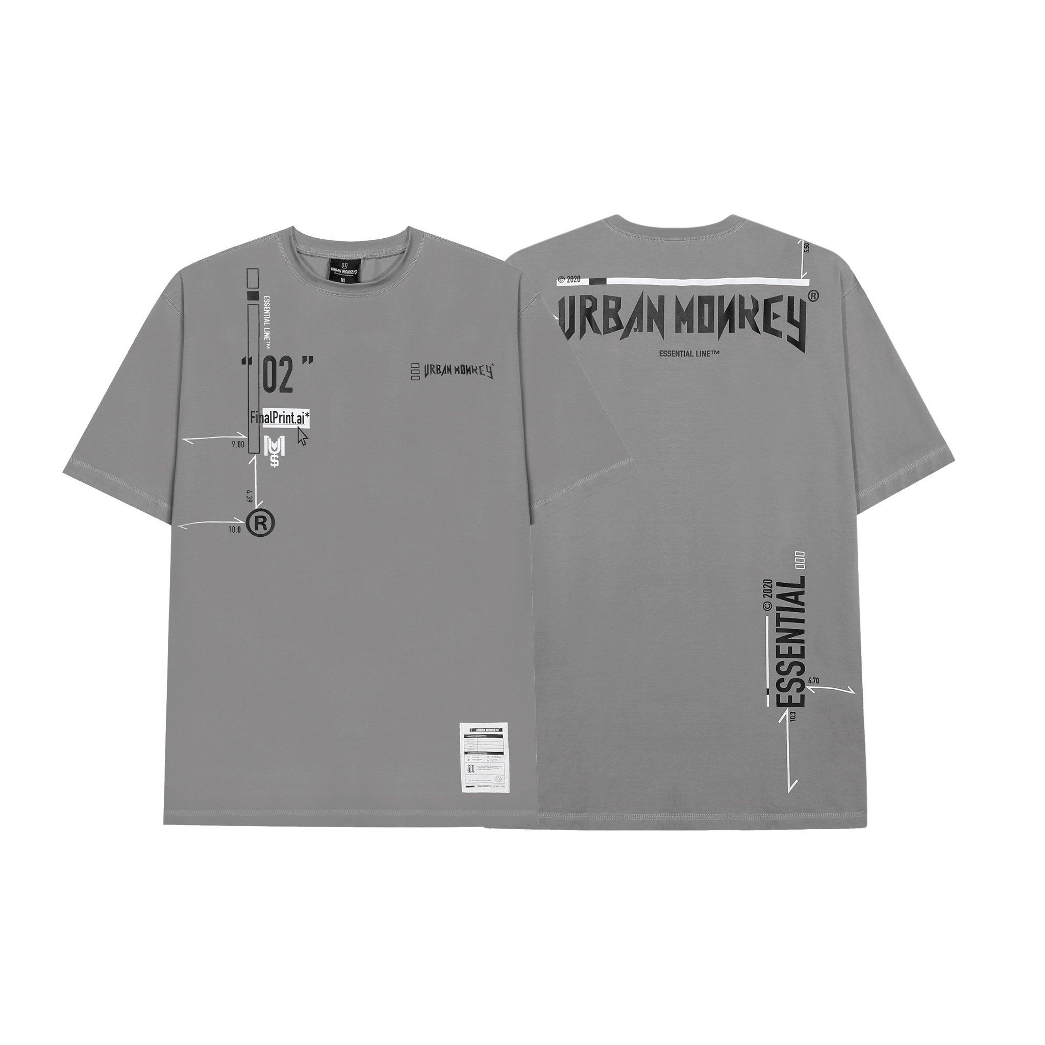 ESSENTIAL TEE GREY < XÁM >