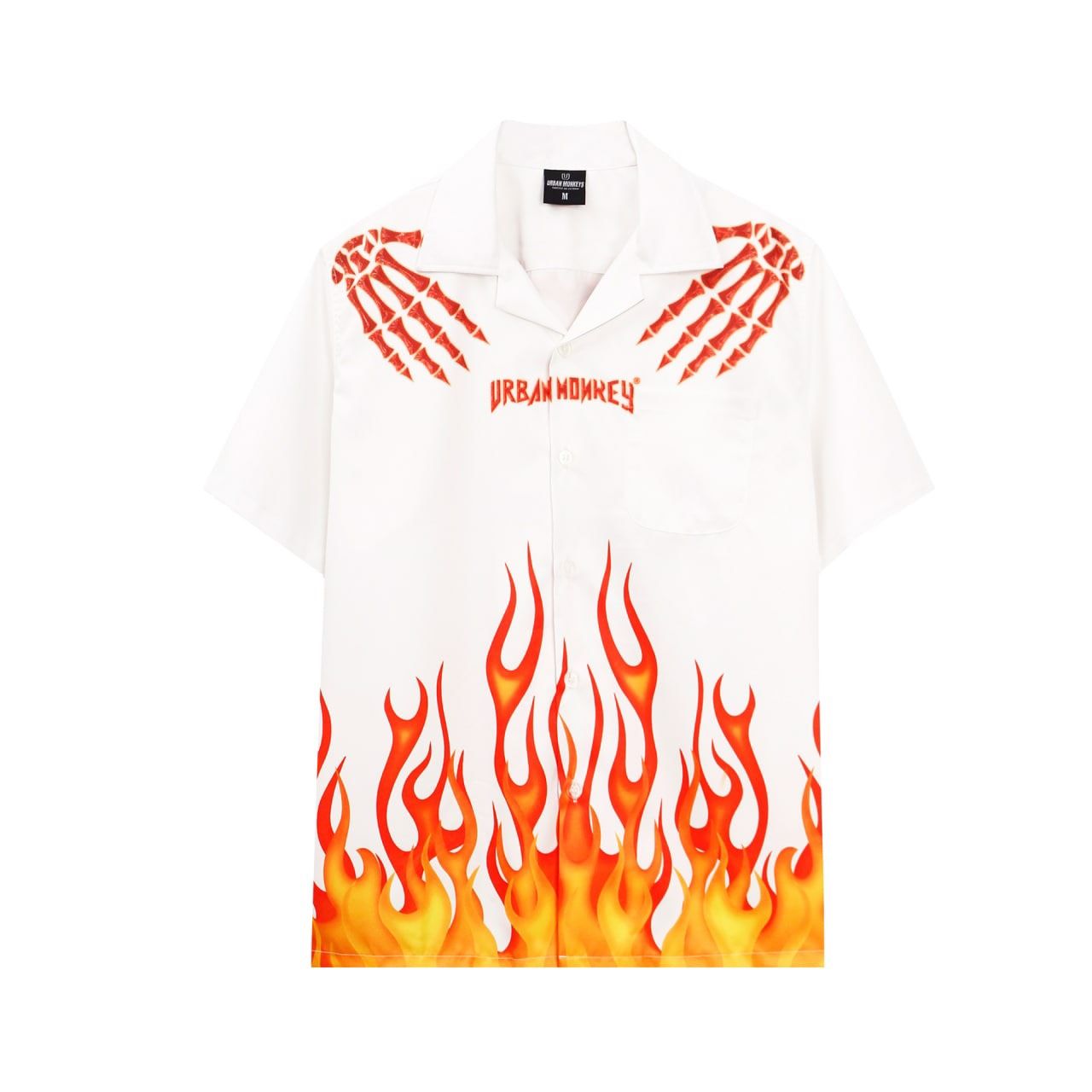 FLAME PUNK SHIRT WHITE