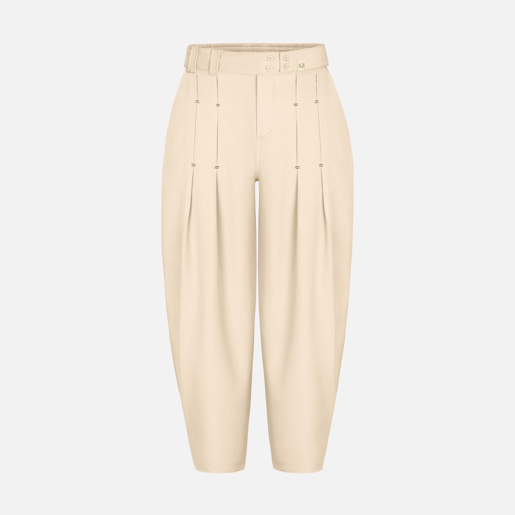 PLEATED WIDELEGS PANTS CREAM