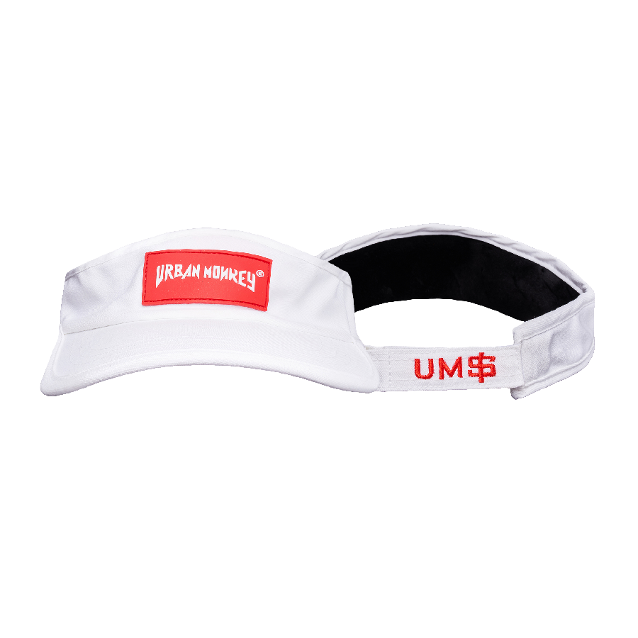  PVC GOLFCAP WHITE/RED 