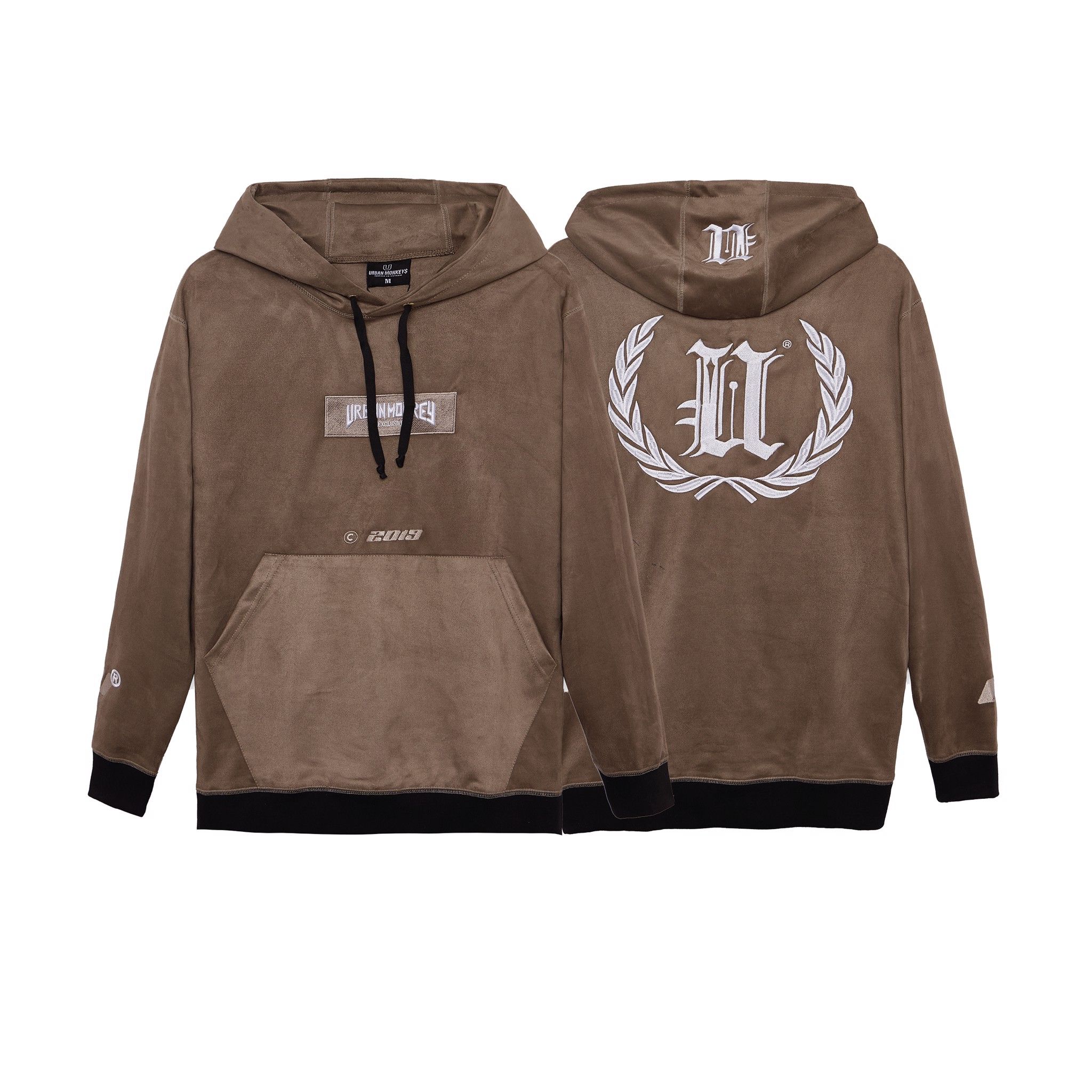 HOODIE SUEDE PLATINUM
