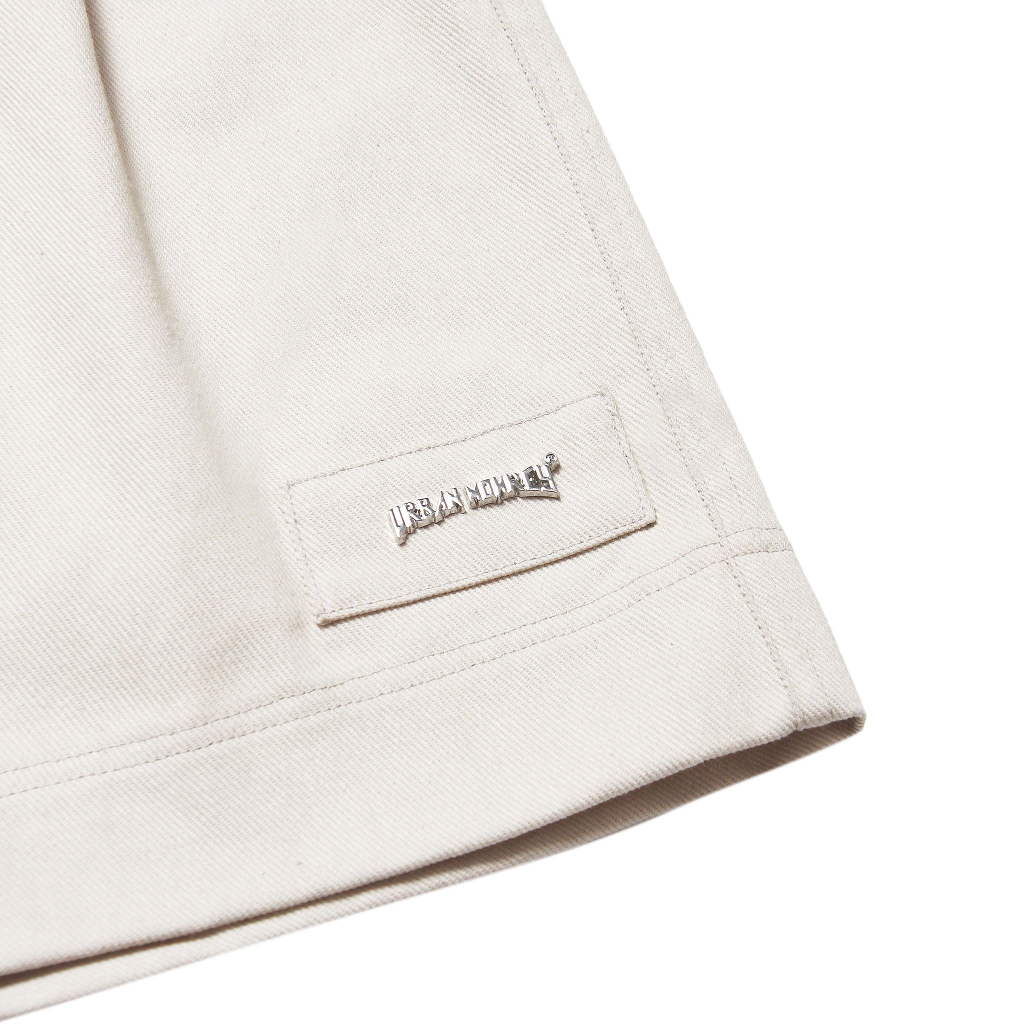  PLEATED CHICANO CREAM SHORT 