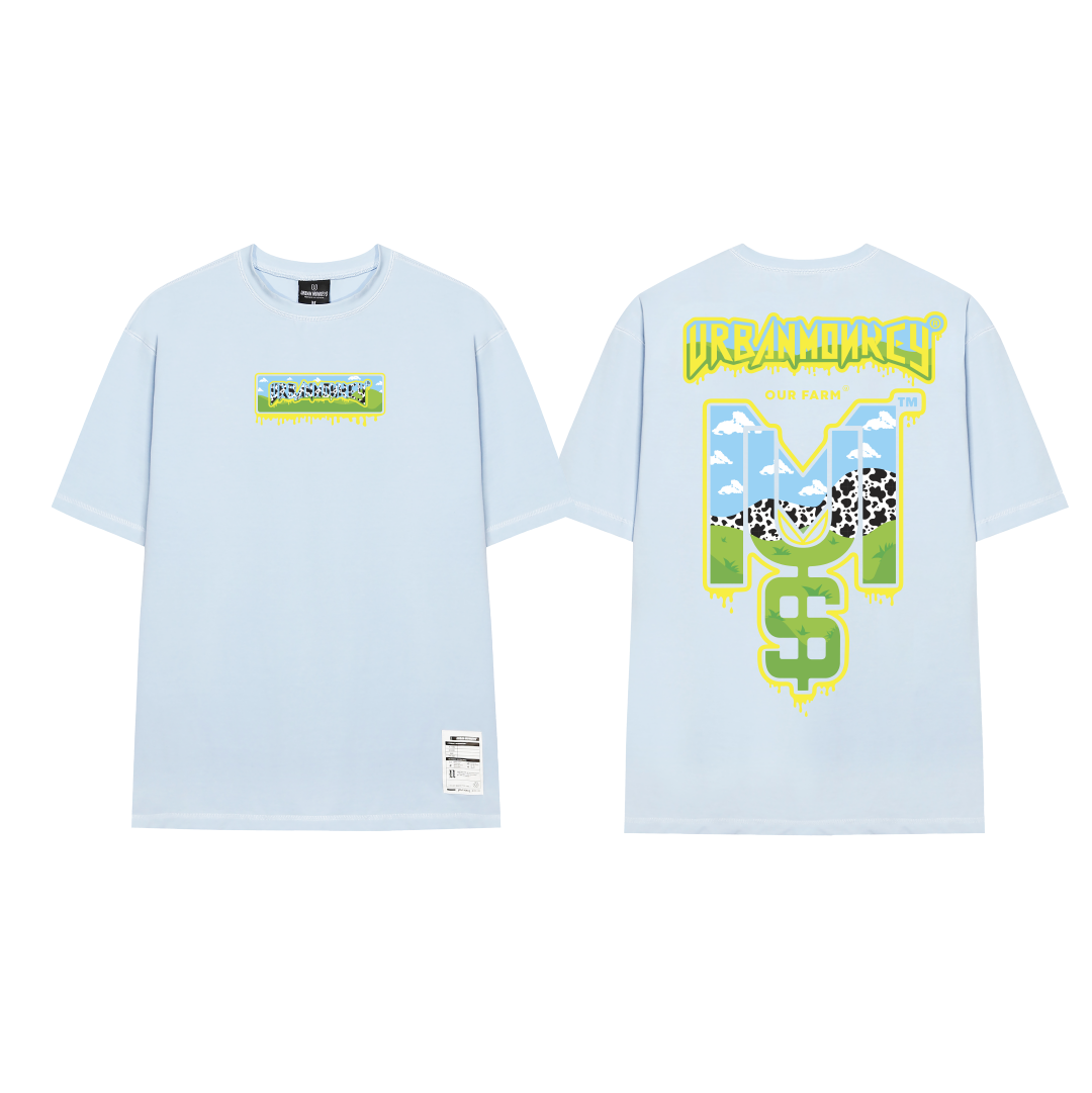 OUR FARM TEE BABY BLUE