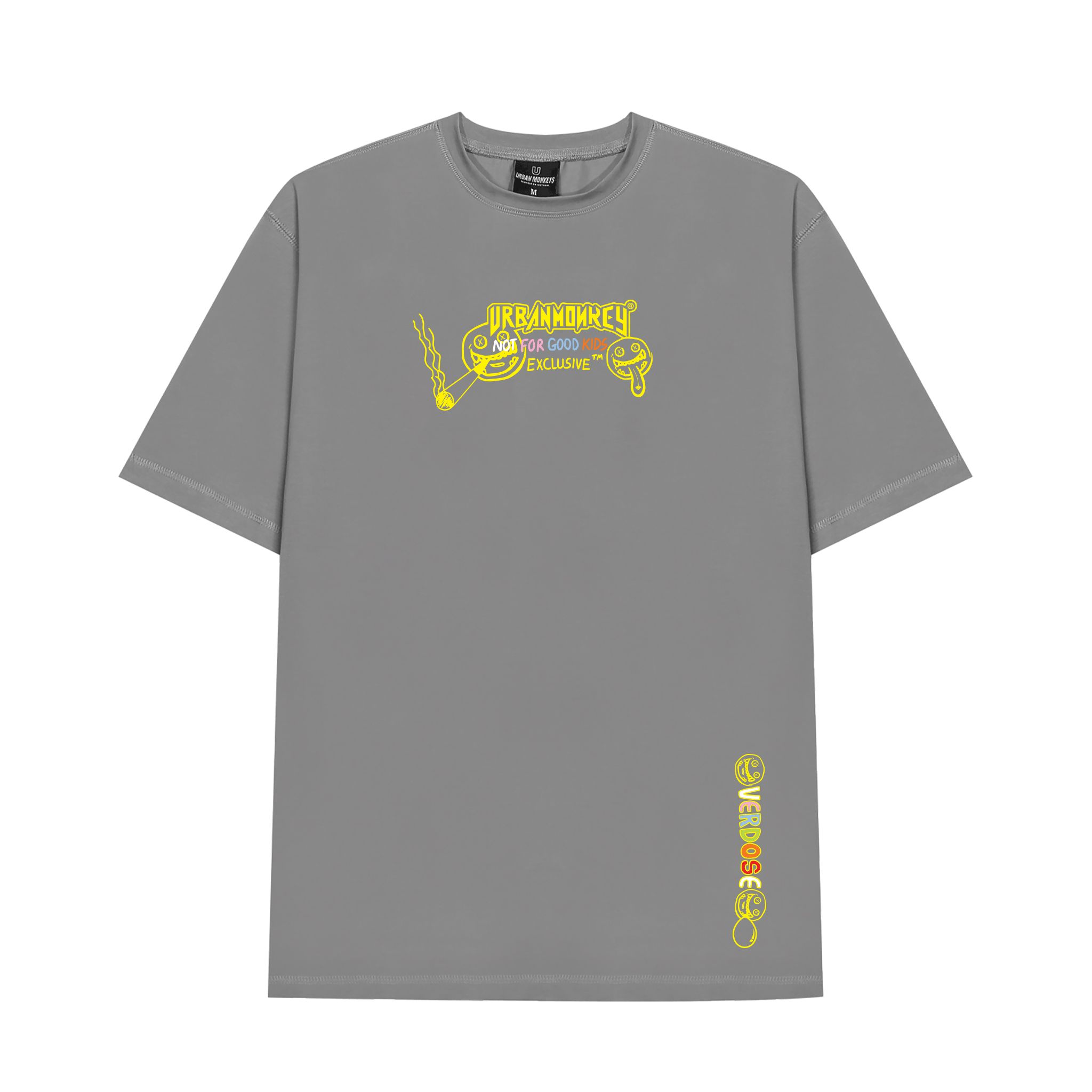OVERDOSE TEE GREY MULTI