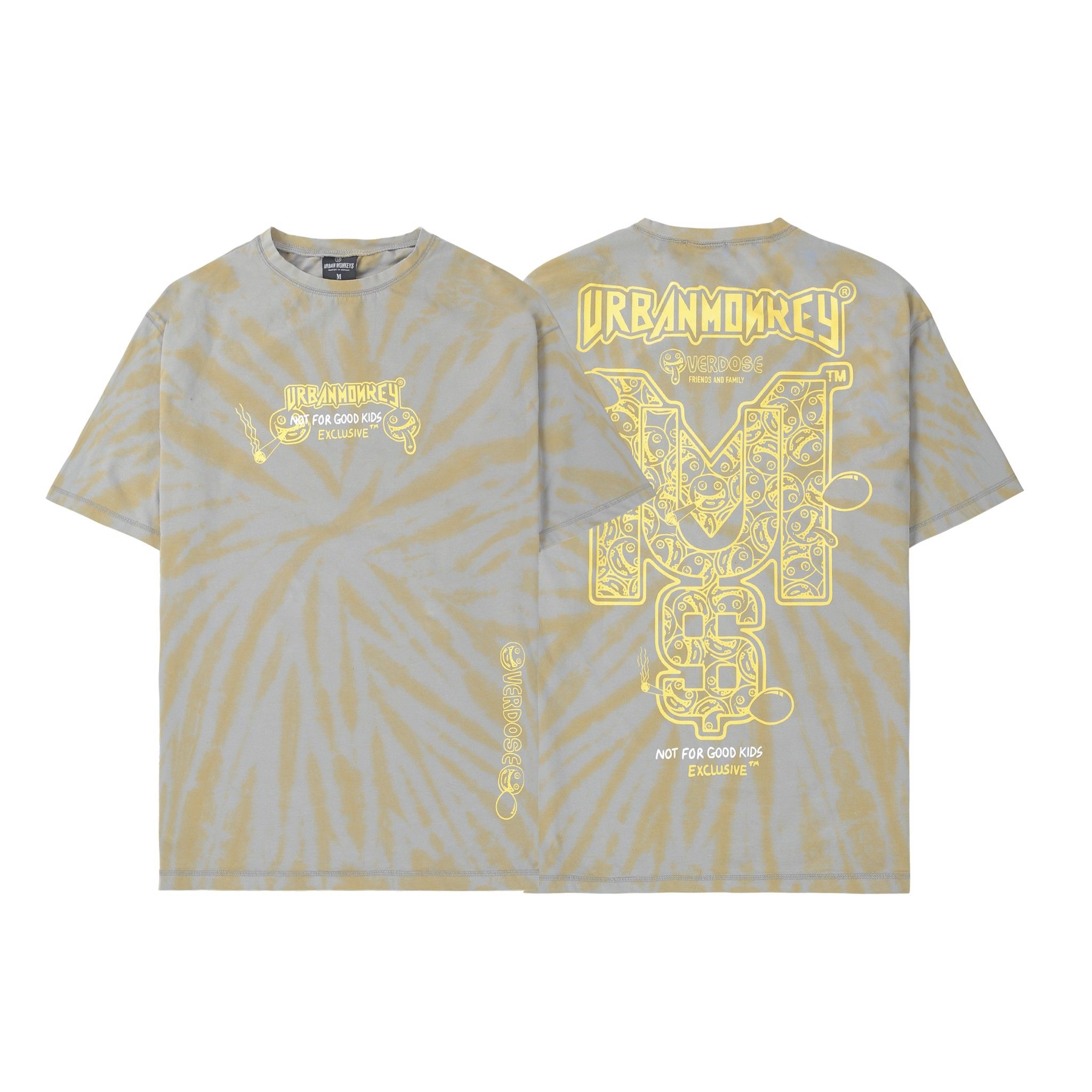 OVERDOSE TEE TIEDYE GREY