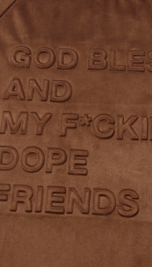 3D CODE F&F SUEDE TEE BROWN