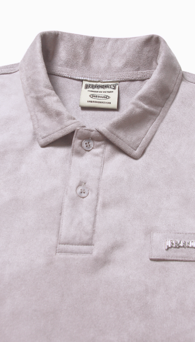 BASIC SUEDE POLO PURPLE