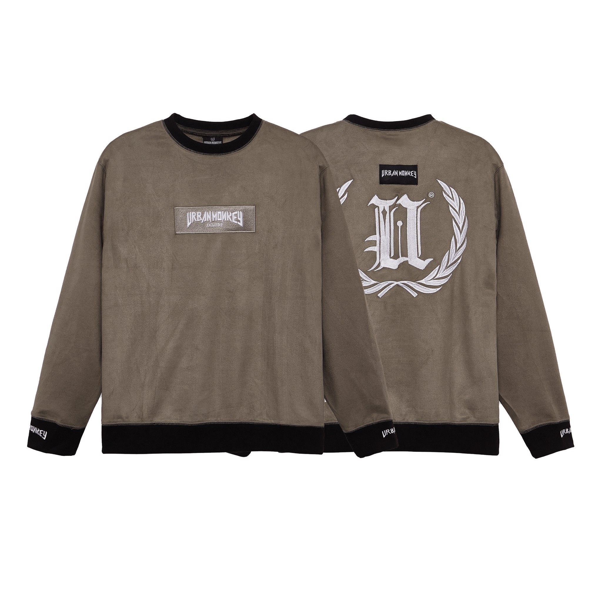 SUEDE SWEATER PLATINUM