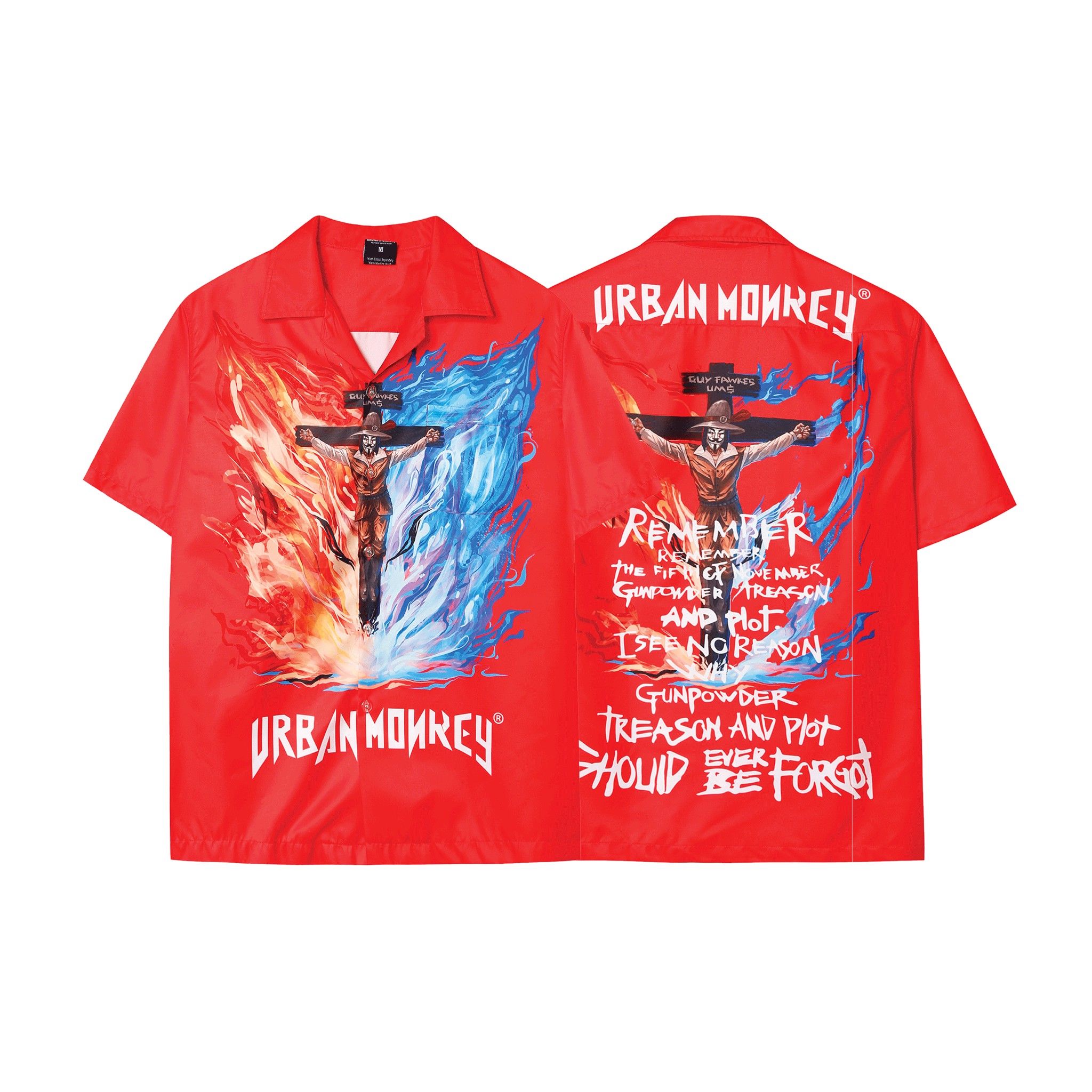 GUY FAWKES SHIRT RED