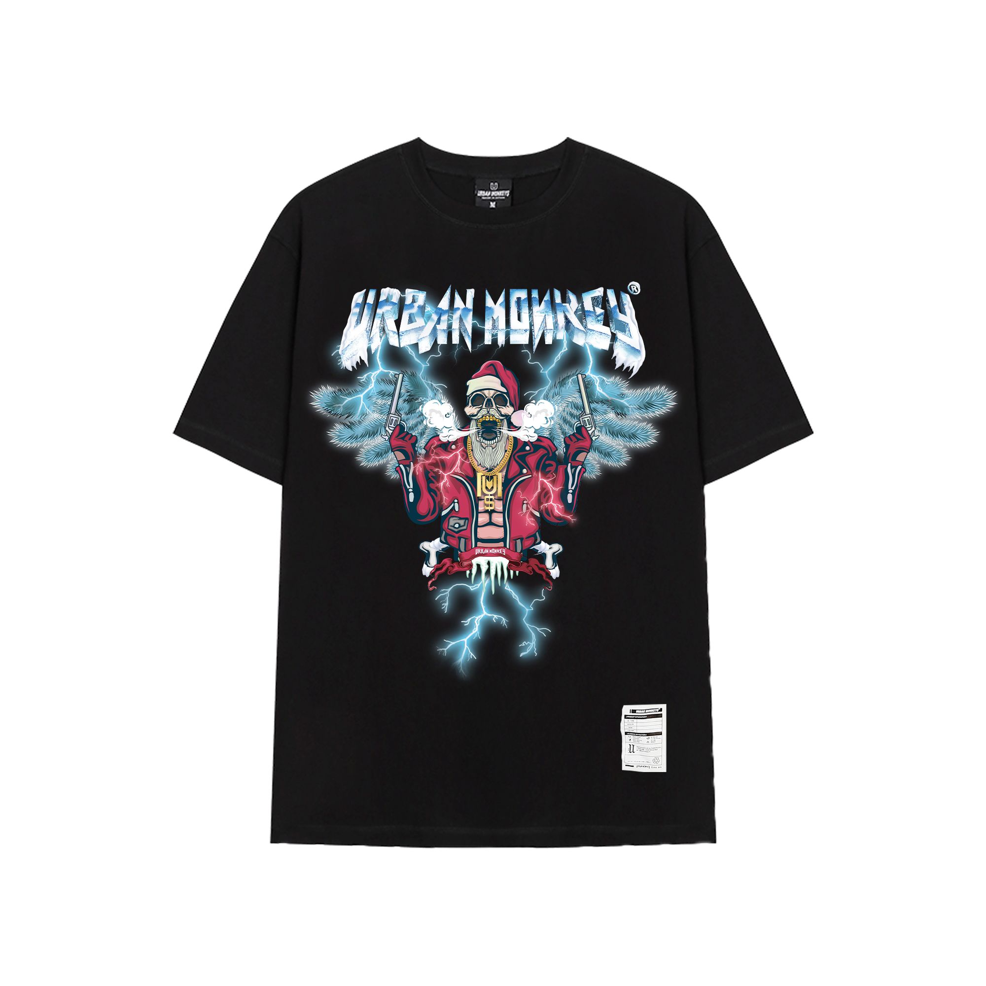 F*CKING SANTA TEE BLACK