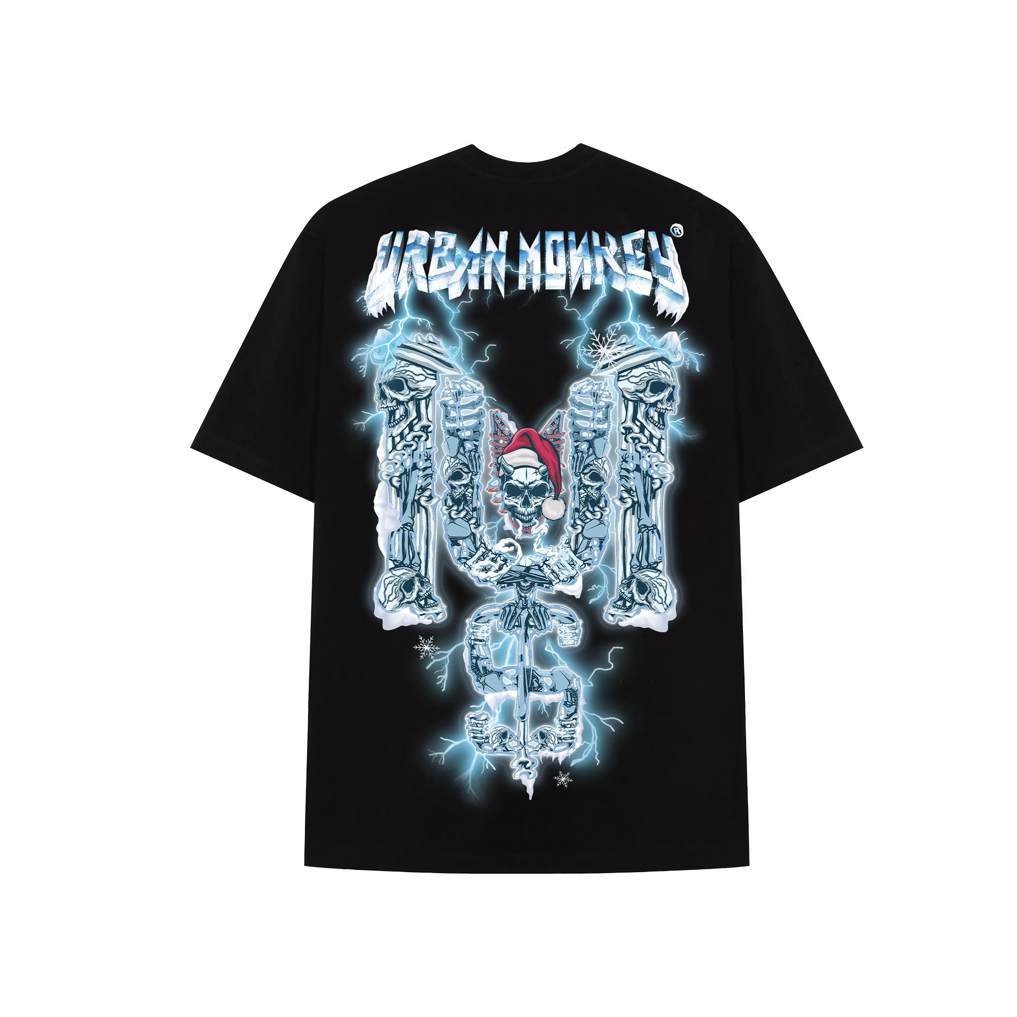 F*CKING SANTA TEE BLACK