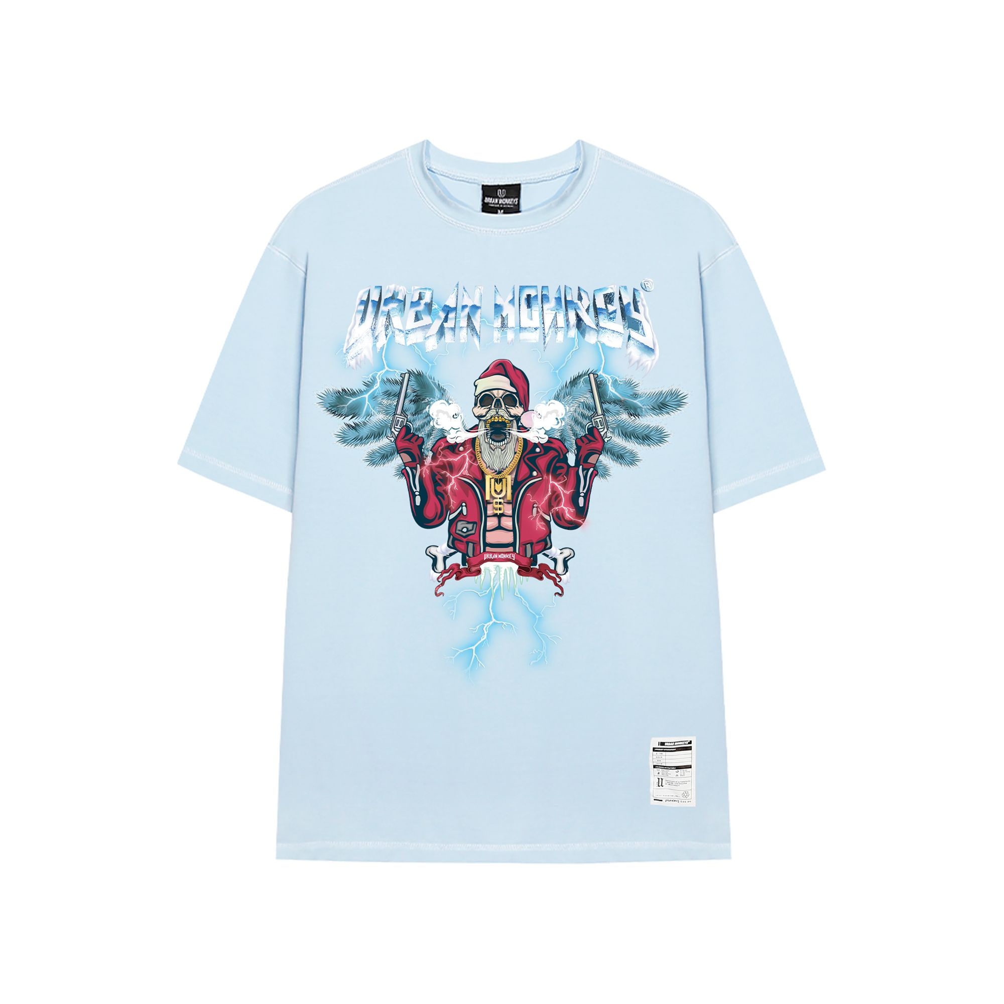 F*CKING SANTA TEE BLUE
