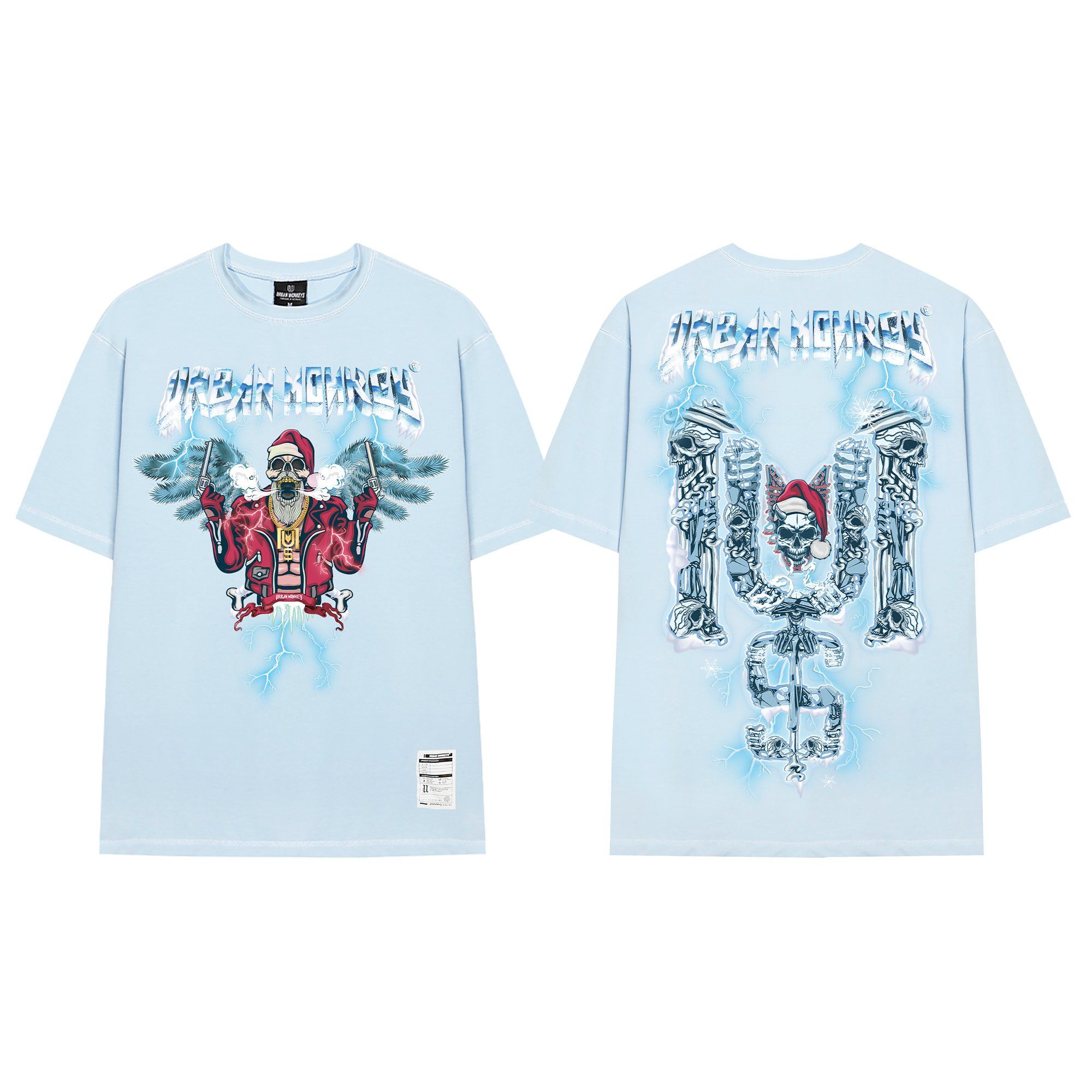 F*CKING SANTA TEE BLUE