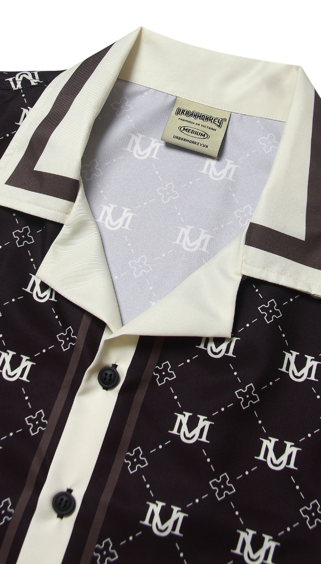 UM MONOGRAM BLACK SHIRT