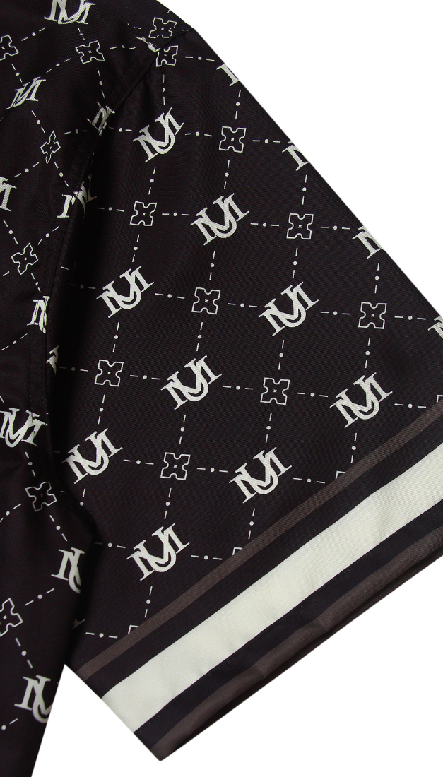 UM MONOGRAM BLACK SHIRT