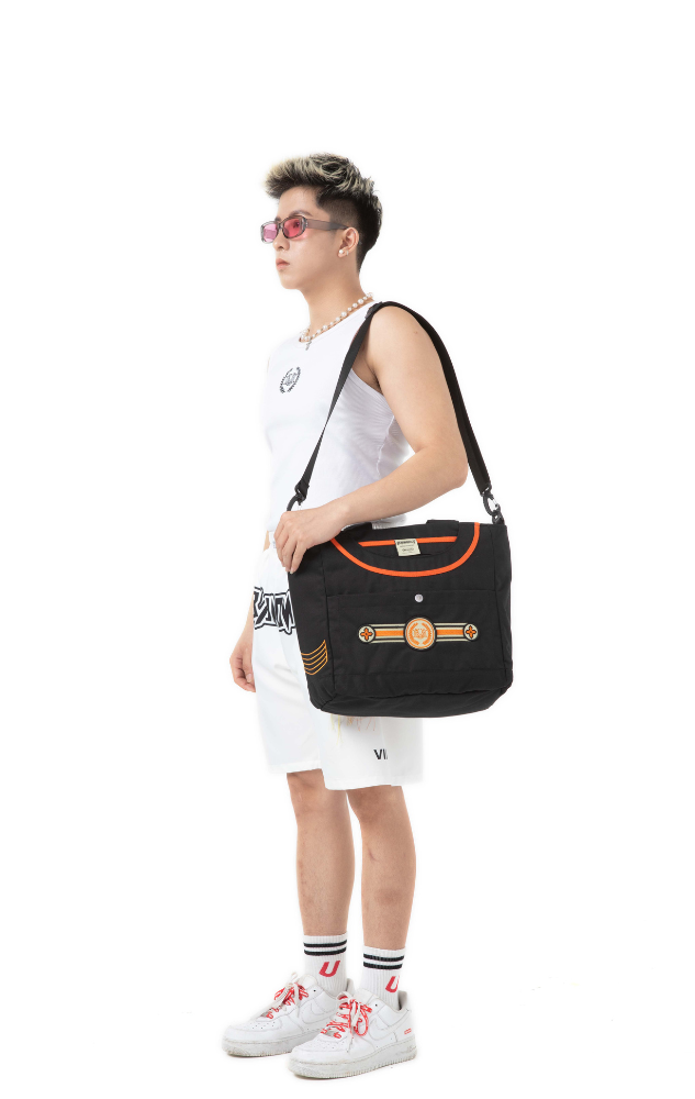  INNER PEACE BLACK TOTE BAG 