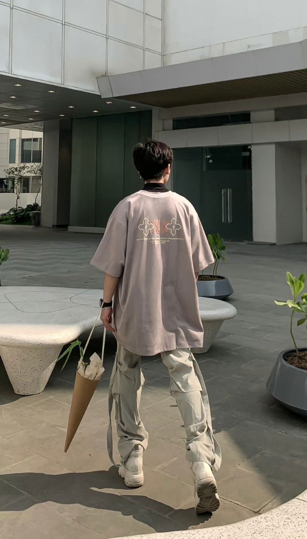 GOBLIN SIGNATURE SUEDE TEE PURPLE
