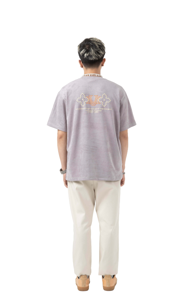 GOBLIN SIGNATURE SUEDE TEE PURPLE