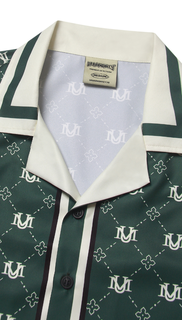  UM MONOGRAM GREEN SHIRT 