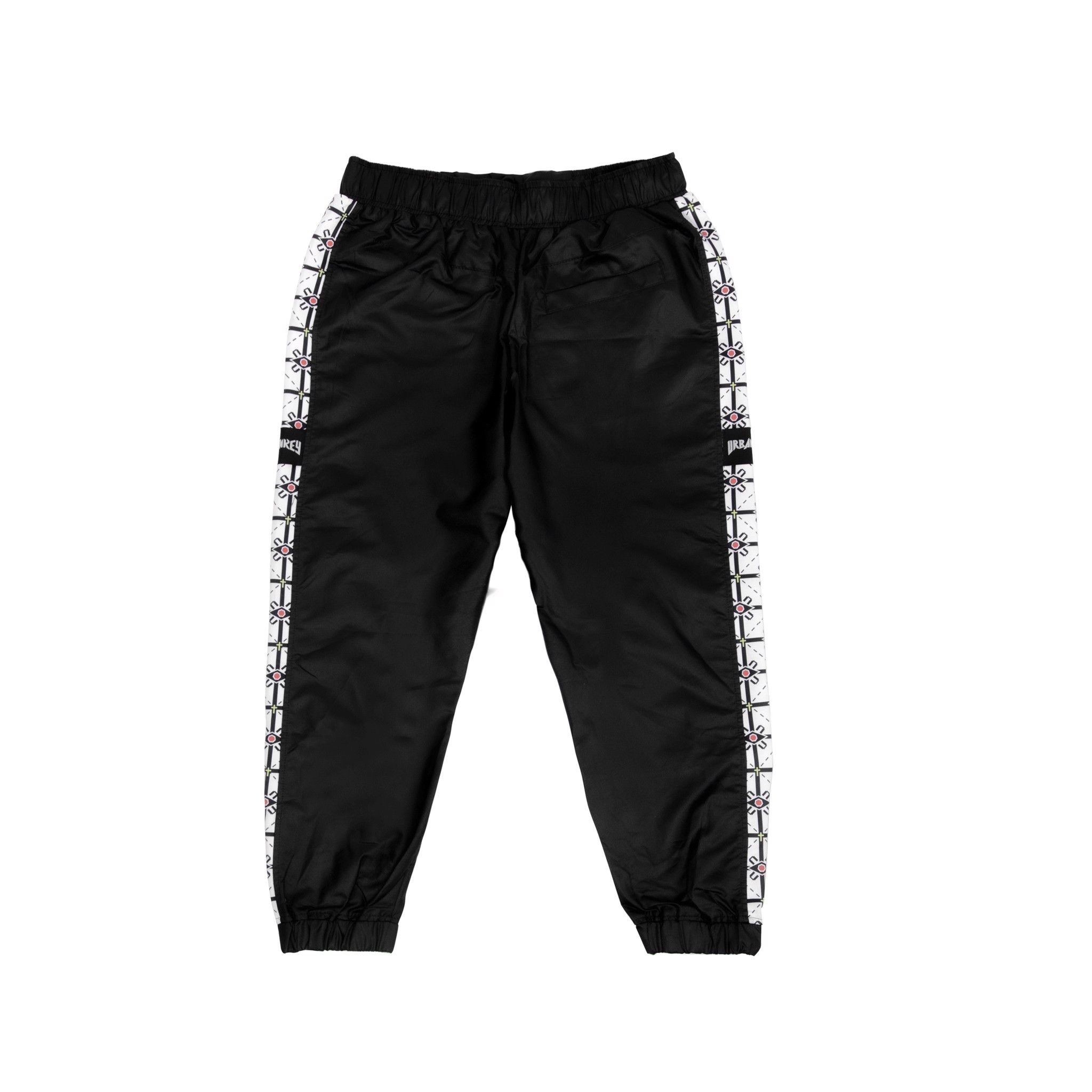 U PATTERN TRACKPANT BLACK