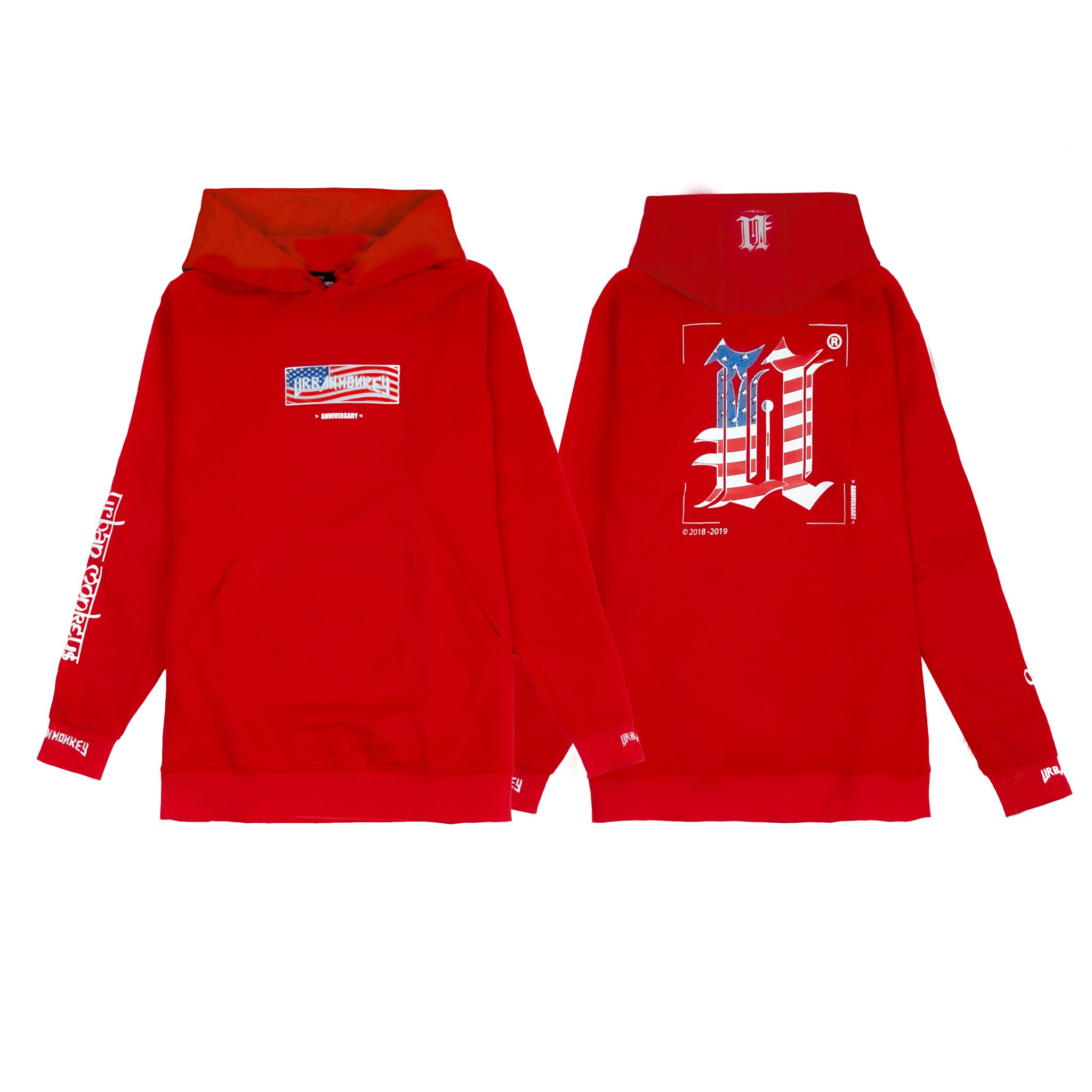 HOODIE US BOX RED