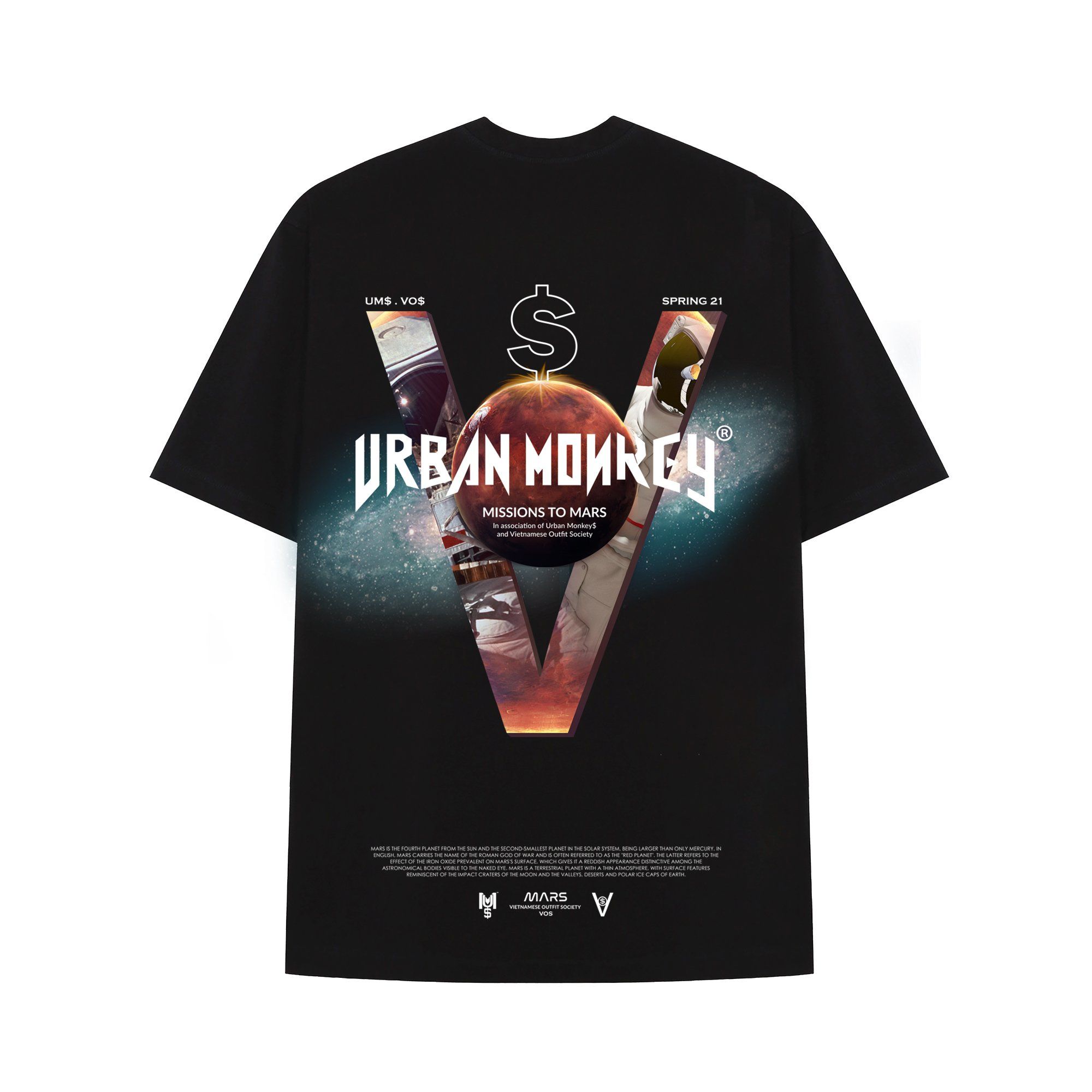 VO$ x UM$ F&F TEE BLACK