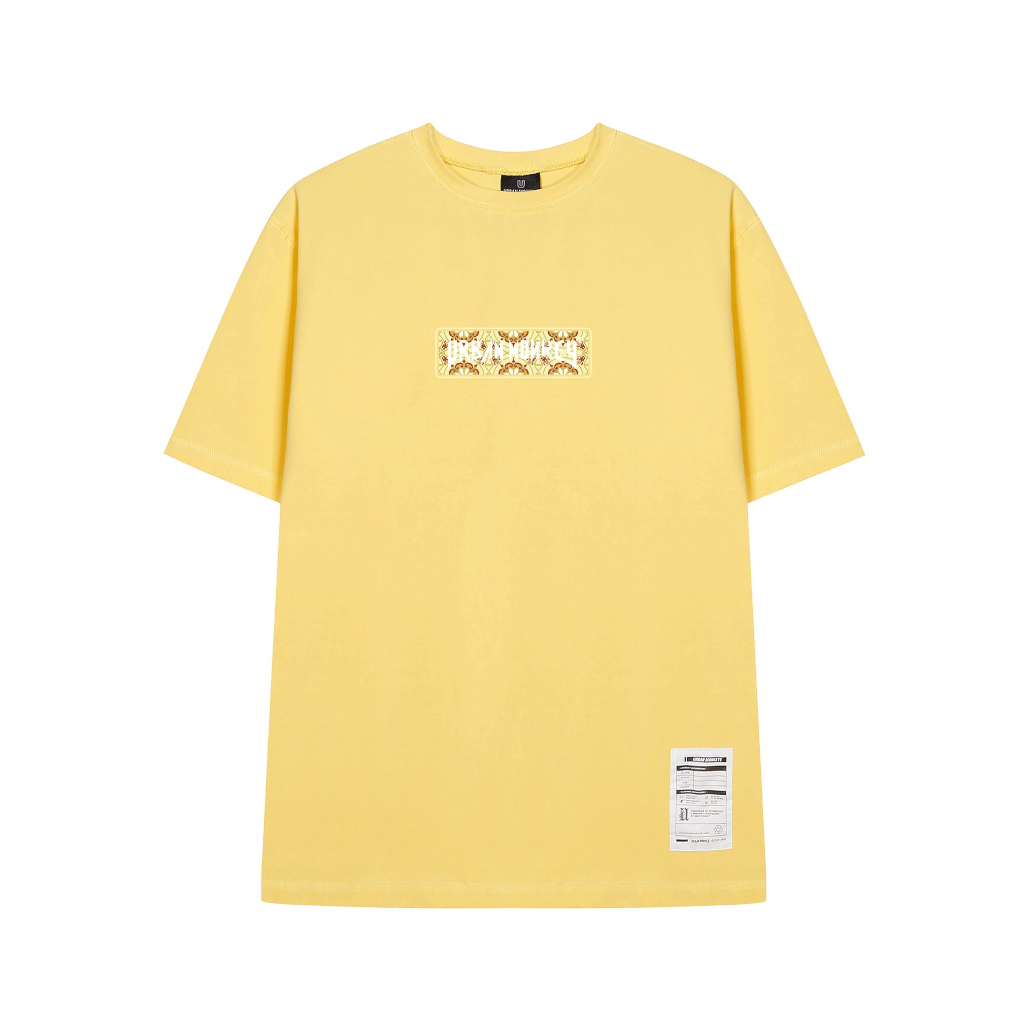 VINTAGE PATTERN TEE YELLOW