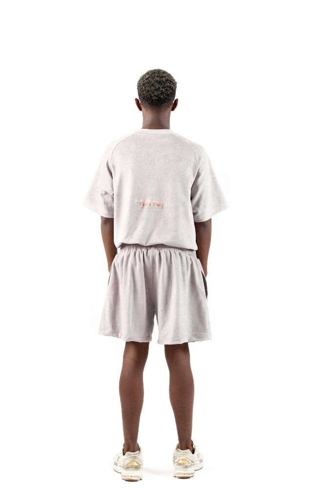 3D CODE F&F SUEDE TEE PURPLE