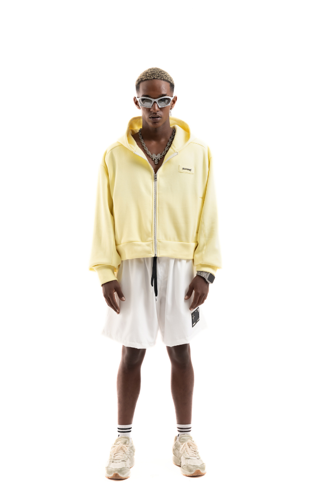 GOBLIN SIGNATURE BOXY HOODIE ZIP LIMELIGHT