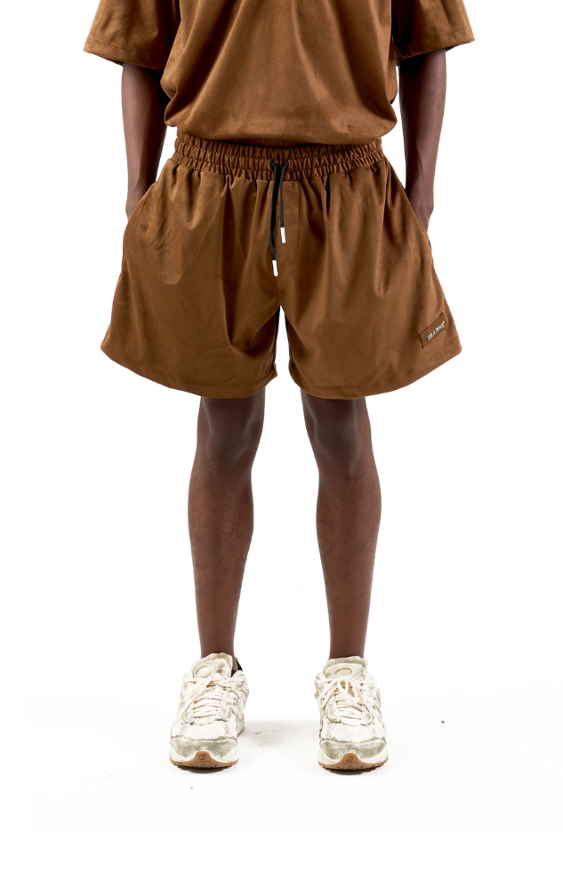 BASIC SUEDE SHORT BROWN