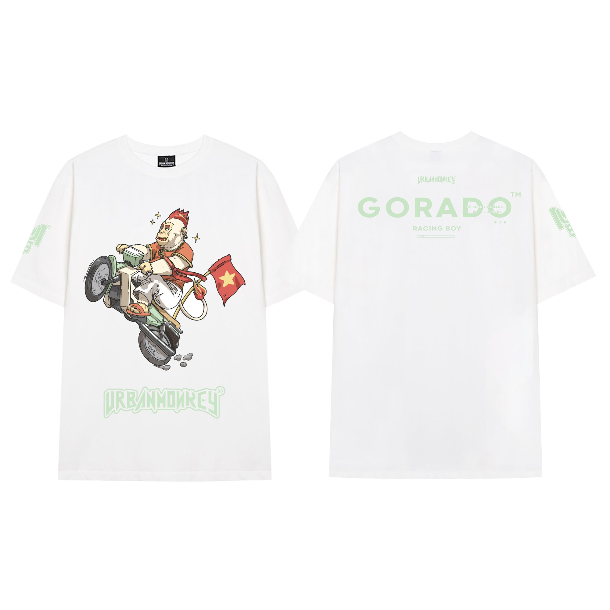 GORADO RACING BOY WHITE TEE