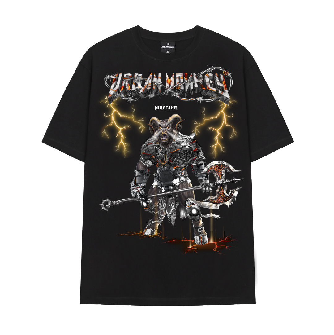 YEAR OF MINOTAUR TEE BLACK