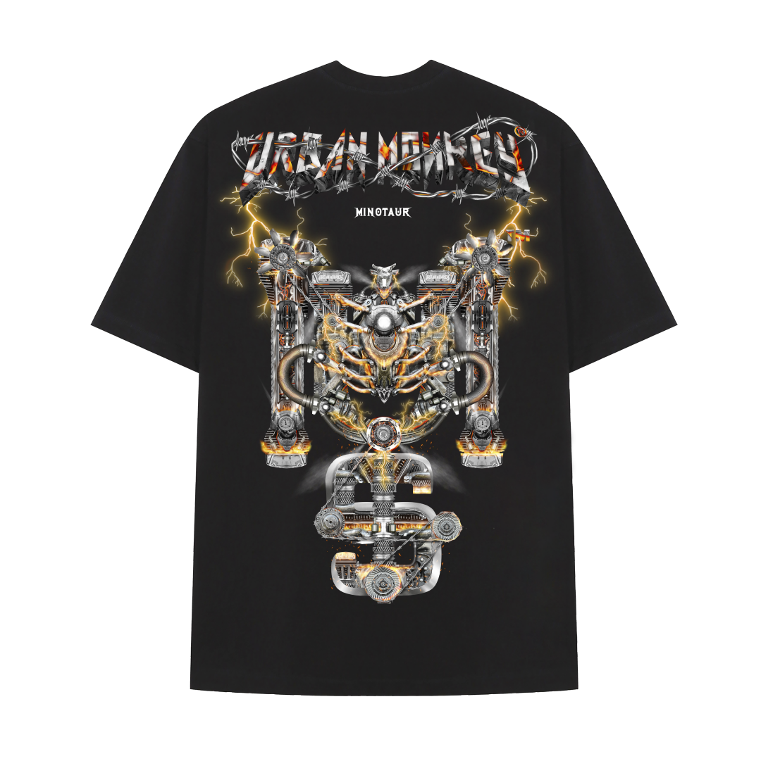 YEAR OF MINOTAUR TEE BLACK