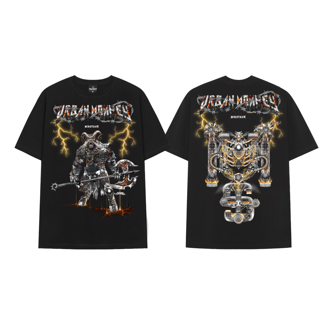 YEAR OF MINOTAUR TEE BLACK
