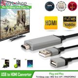 Cáp Kết Nối Điện Thoại Với Tivi, Màn Hình Máy Tính Cổng Vga - Combo DTVGA