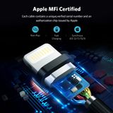 Ugreen 40696 Cáp sạc iPhone Chuẩn MFi Hỗ trợ sạc nhanh Cao Cấp Dài 0.25M (Màu Hồng)