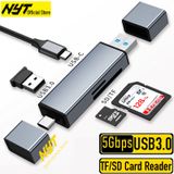 Đầu Đọc Thẻ Nhớ SD, Micro SD Cổng Type C và USB OTG NYT N20 Bảo Hành 12T Đổi Mới