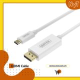 UNITEK V400AWH - Cáp Type-C Ra Displayport Cao Cấp | Dài 1.8M