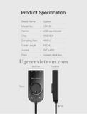 Bộ Chuyển USB 2.0 Ra Mic & Audio Hỗ Trợ Volume Control Cao Cấp UGREEN 40964