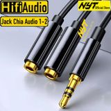 Jack Chia Tai Nghe 3.5mm 1 Ra 2 Cao Cấp IDTech CD105 - BH 12T Đổi Mới